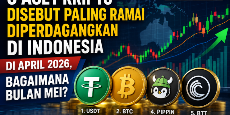 5 Aset Kripto Disebut Paling Ramai Diperdagangkan di Indonesia di April 2026, Bagaimana Bulan Mei?