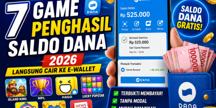 Terbukti! 7 Game Penghasil Saldo DANA 2026, Langsung Cair ke E-wallet