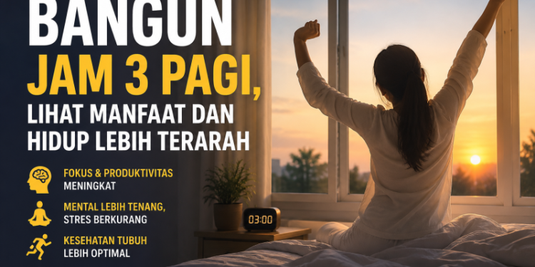 Bangun Jam 3 Pagi, Lihat Manfaat dan Hidup Lebih Terarah