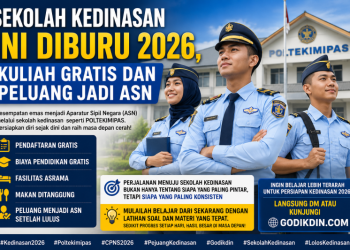 Sekolah Kedinasan Ini Diburu 2026, Kuliah Gratis dan Peluang Jadi ASN
