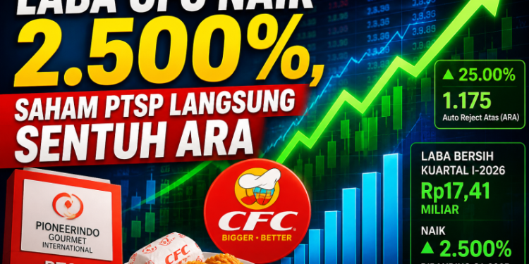 Laba CFC Naik 2.500%, Saham PTSP Langsung Sentuh ARA