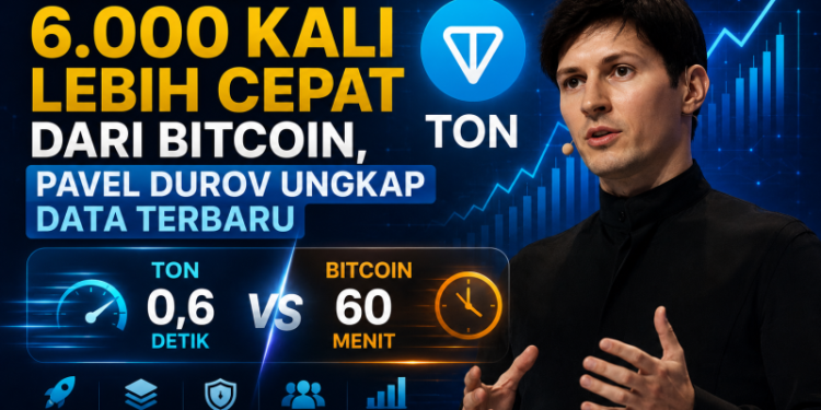 TON Diklaim 6.000 Kali Lebih Cepat dari Bitcoin, Pavel Durov Ungkap Data Terbaru