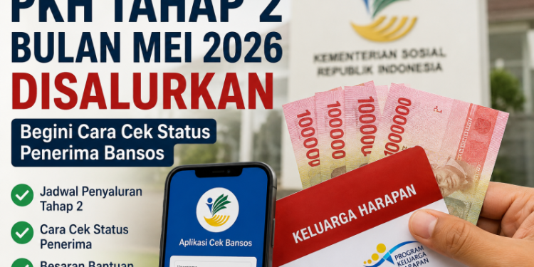 PKH Tahap 2 Bulan Mei 2026 Disalurkan, Begini Cara Cek Status Penerima Bansos