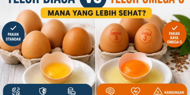 Telur Biasa VS Telur Omega-3, Mana yang Lebih Sehat?