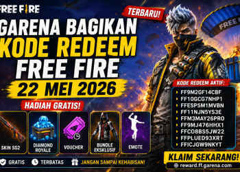 Garena Bagikan Kode Redeem Free Fire 22 Mei 2026