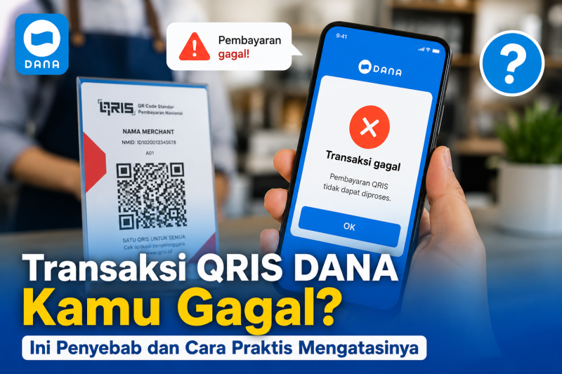Transaksi QRIS DANA Kamu Gagal? Ini Penyebab dan Cara Praktis Mengatasinya