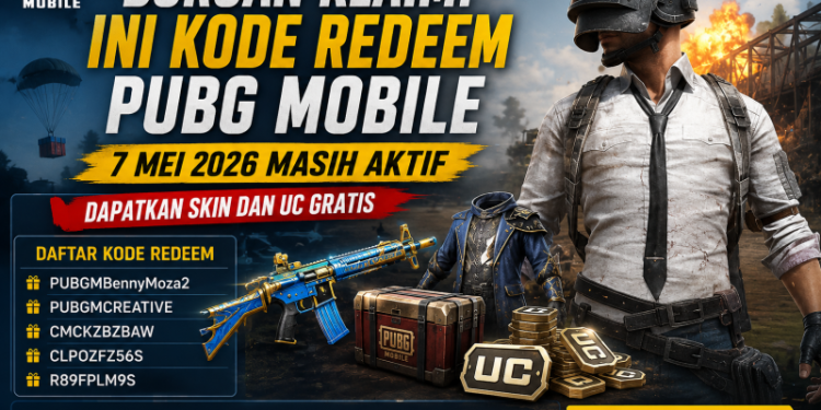 Buruan Klaim! ini Kode Redeem PUBG Mobile 7 Mei 2026 Masih Aktif, Dapatkan Skin dan UC Gratis