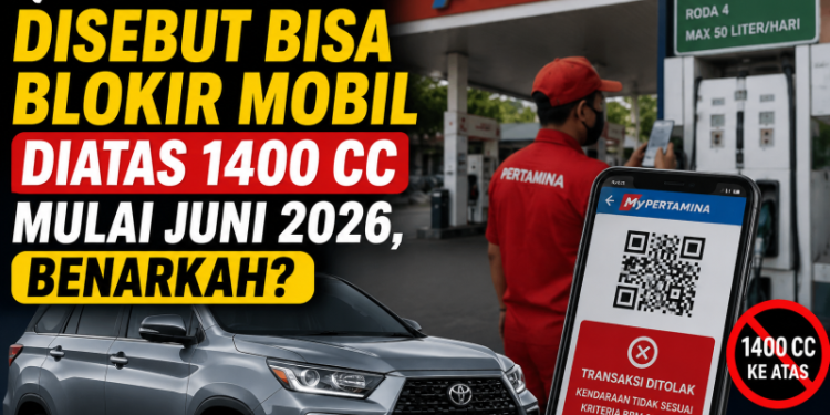 QR Code SPBU Disebut Bisa Blokir Mobil diatas 1400 CC Mulai Juni 2026, Benarkah?
