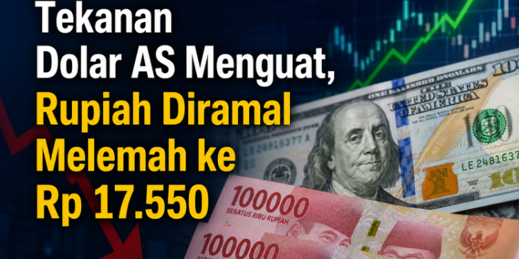 Tekanan Dolar AS Menguat, Rupiah Diramal Melemah ke Rp 17.550