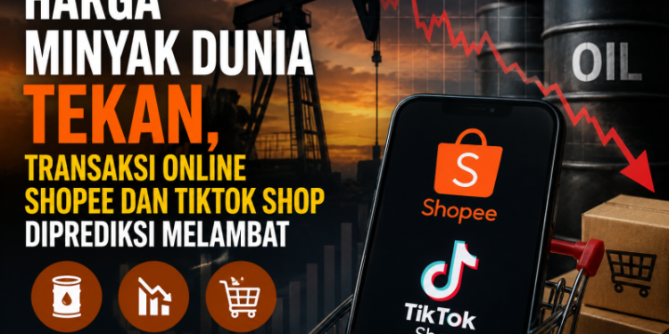 Harga Minyak Dunia Tekan, Transaksi Online Shopee dan TikTok Shop Diprediksi Melambat