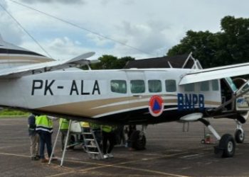 15 Ton Garam di Taburkan untuk Ciptakan Hujan Buatan