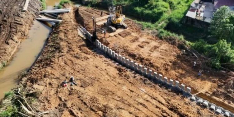 Pembangunan DAS Asam untuk Drainase Utama Kota Jambi Mulai Dikerjakan