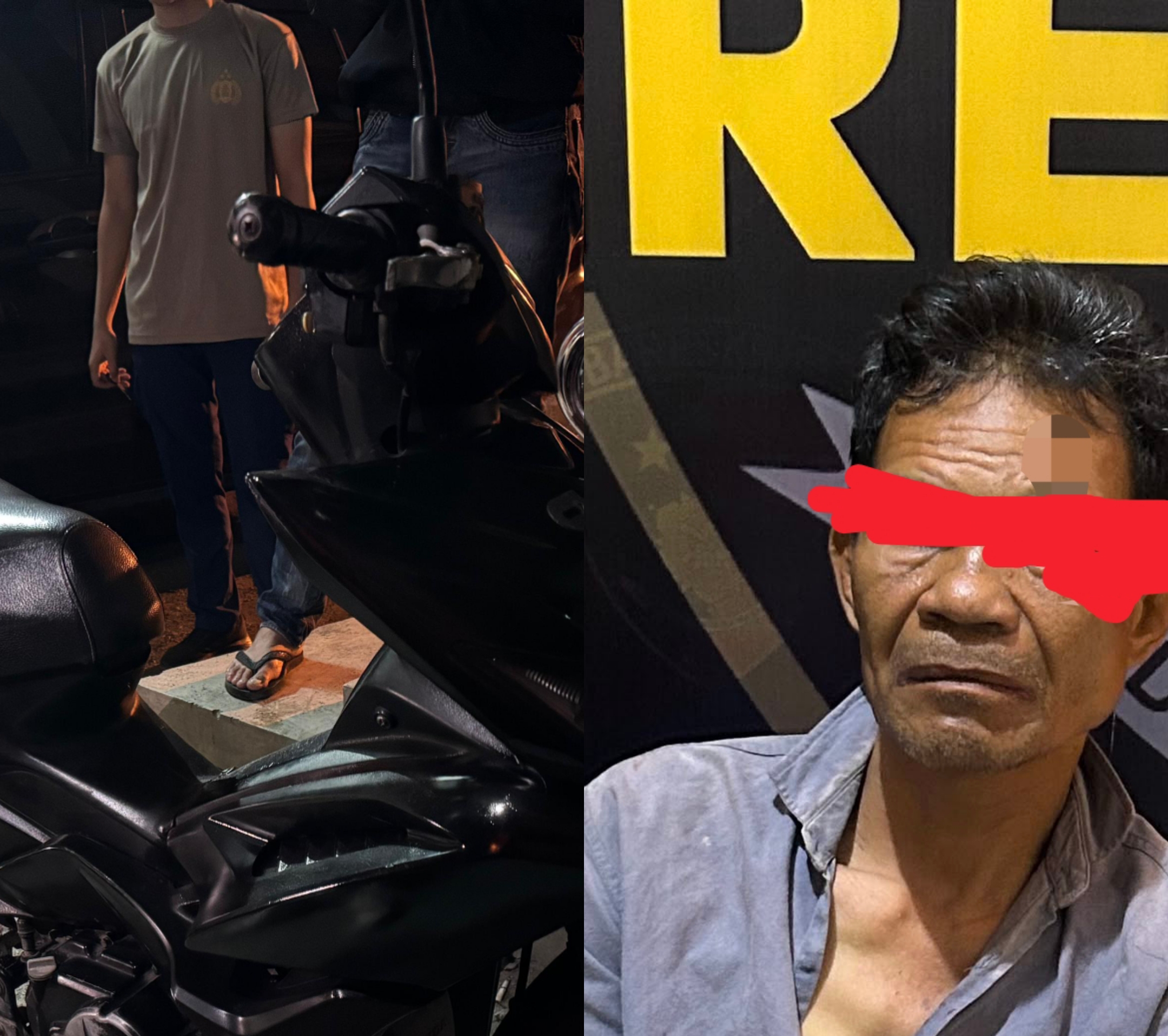 Tersangka dan BB diamankan polres kerinci