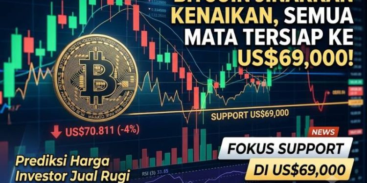 Bitcoin Hari Ini Tertekan,Trader Fokus ke Level Support Ini