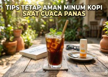 Tips Tetap Aman Minum Kopi Saat Cuaca Panas