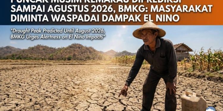 Puncak Musim Kemarau di Prediksi Sampai Agustus 2026