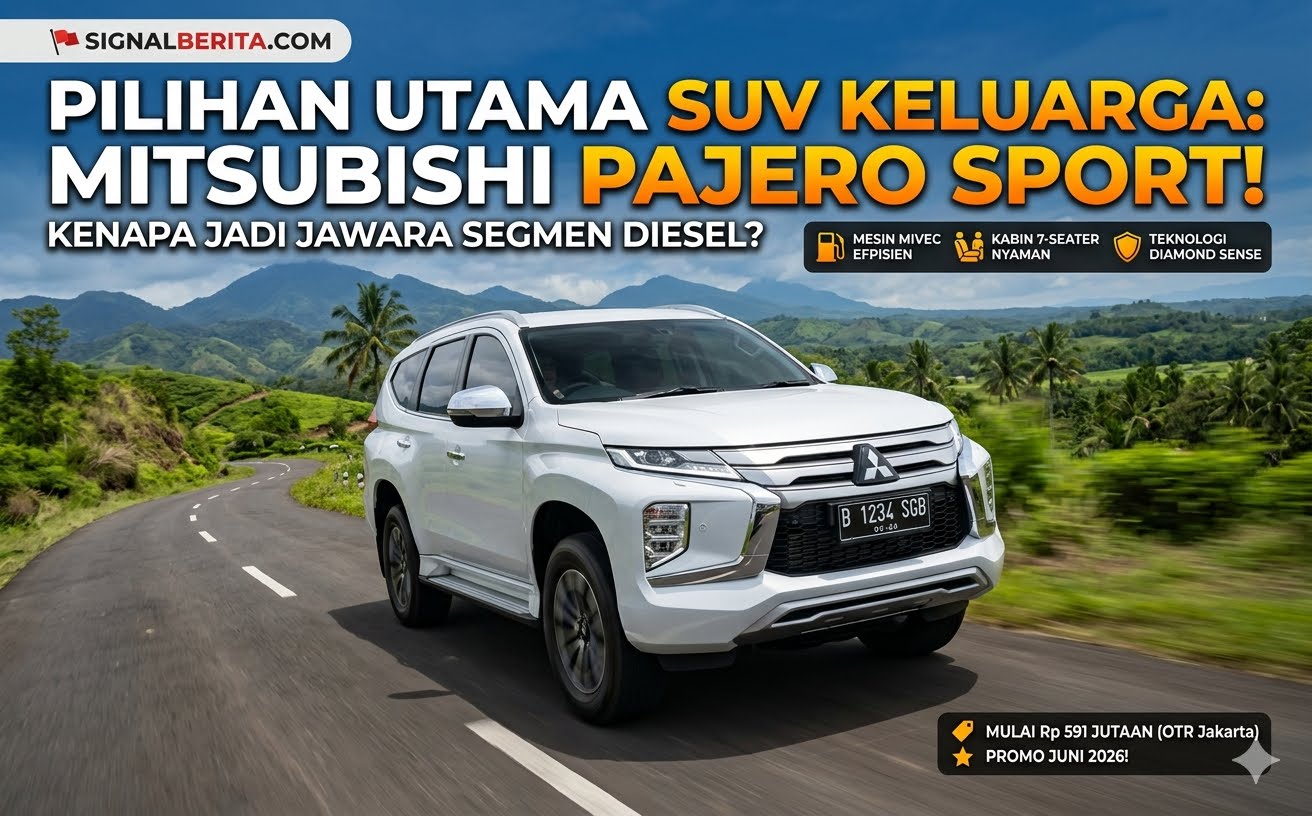 Tawarkan Diesel Tangguh, Ini Performa Mitsubishi Pajero Sport 2026