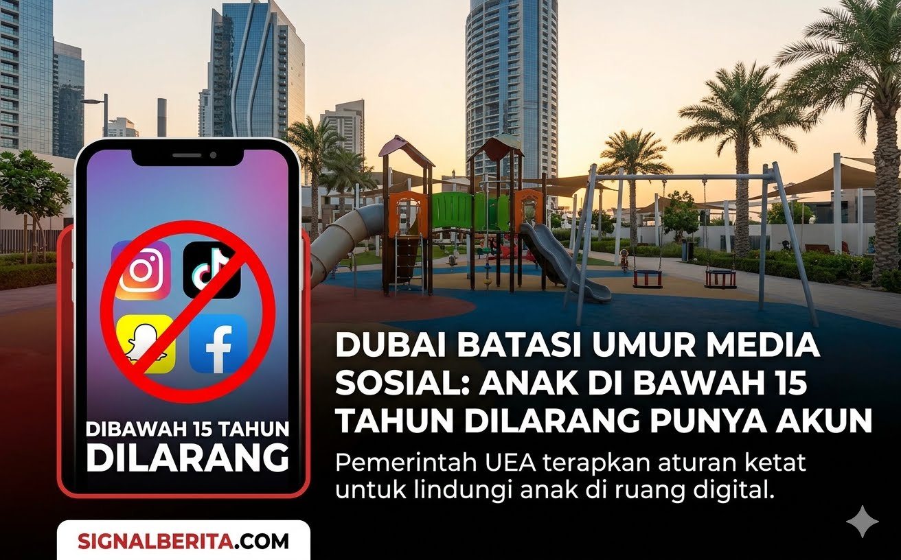UEA Batasi Anak Umur dibawah 15 Tahun Gunakan Media Sosial