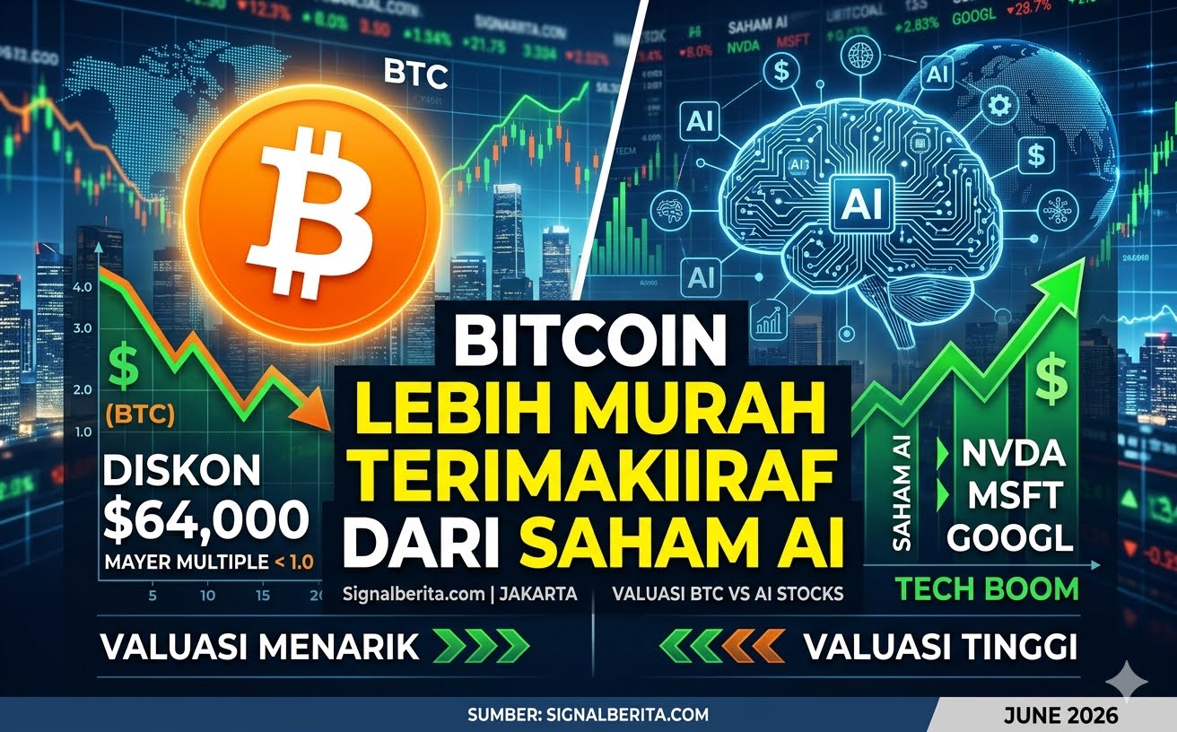 Berada di Zona Diskon, Bitcoin Lebih Murah Dibanding Saham AI