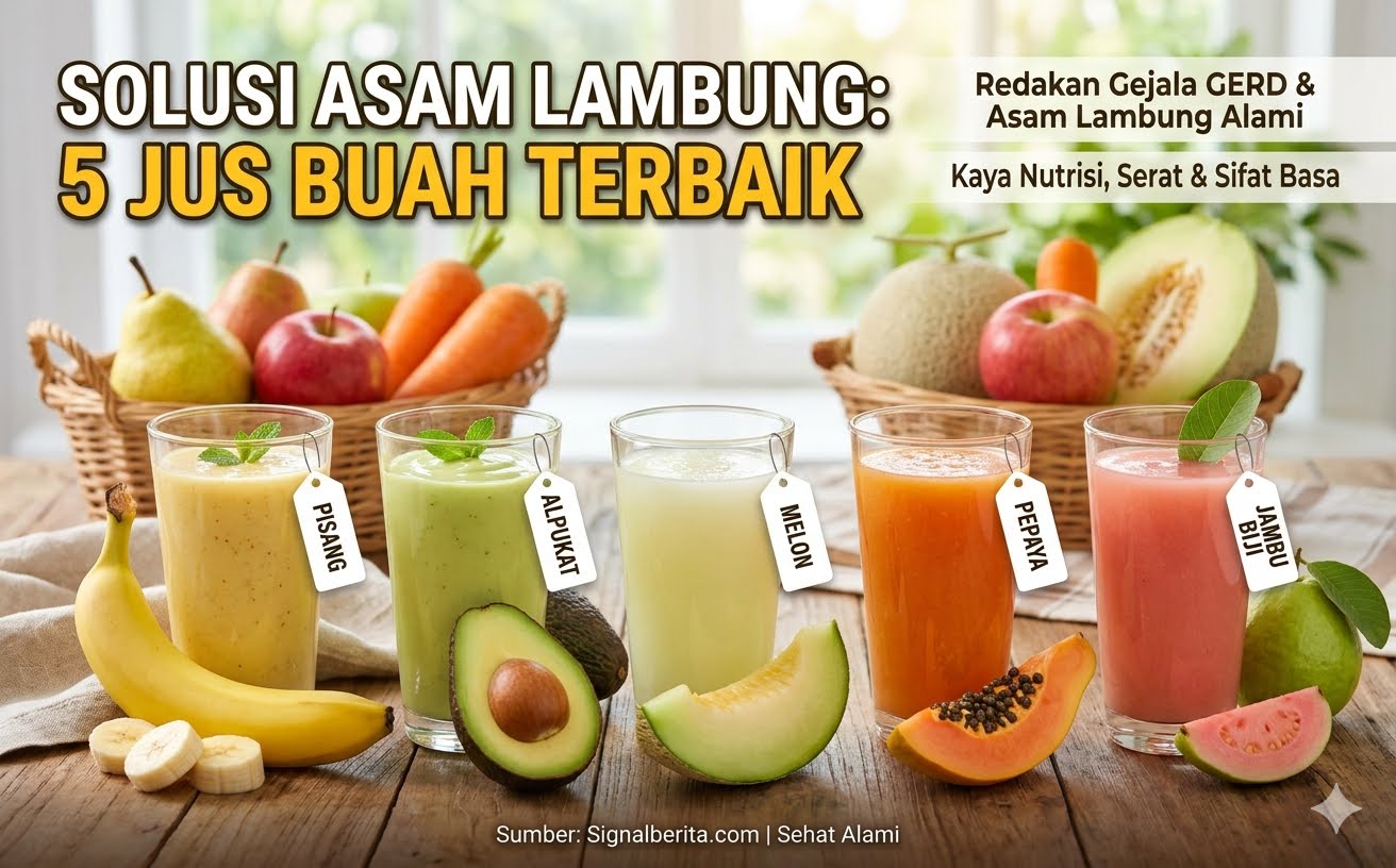 Rekomendasi Jus Sehat dan Cocok untuk Meredakan Asam Lambung