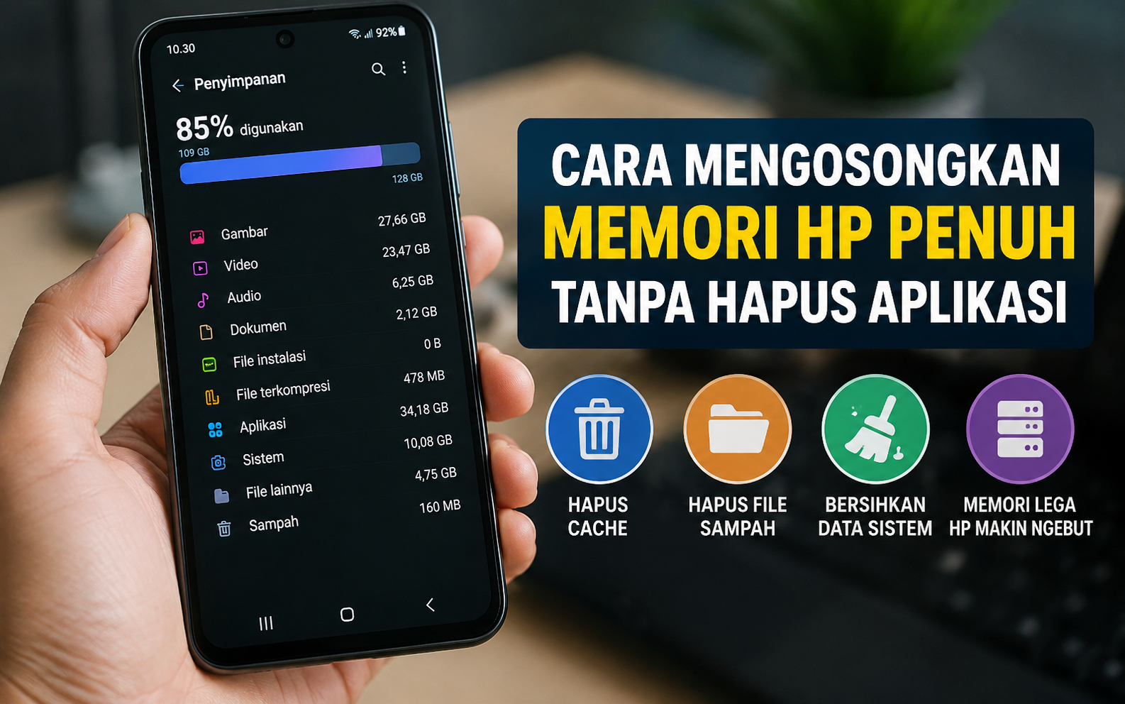 Cara Praktis dan Mudah Mengosongkan Memori HP Penuh Tanpa Menghapus Aplikasi