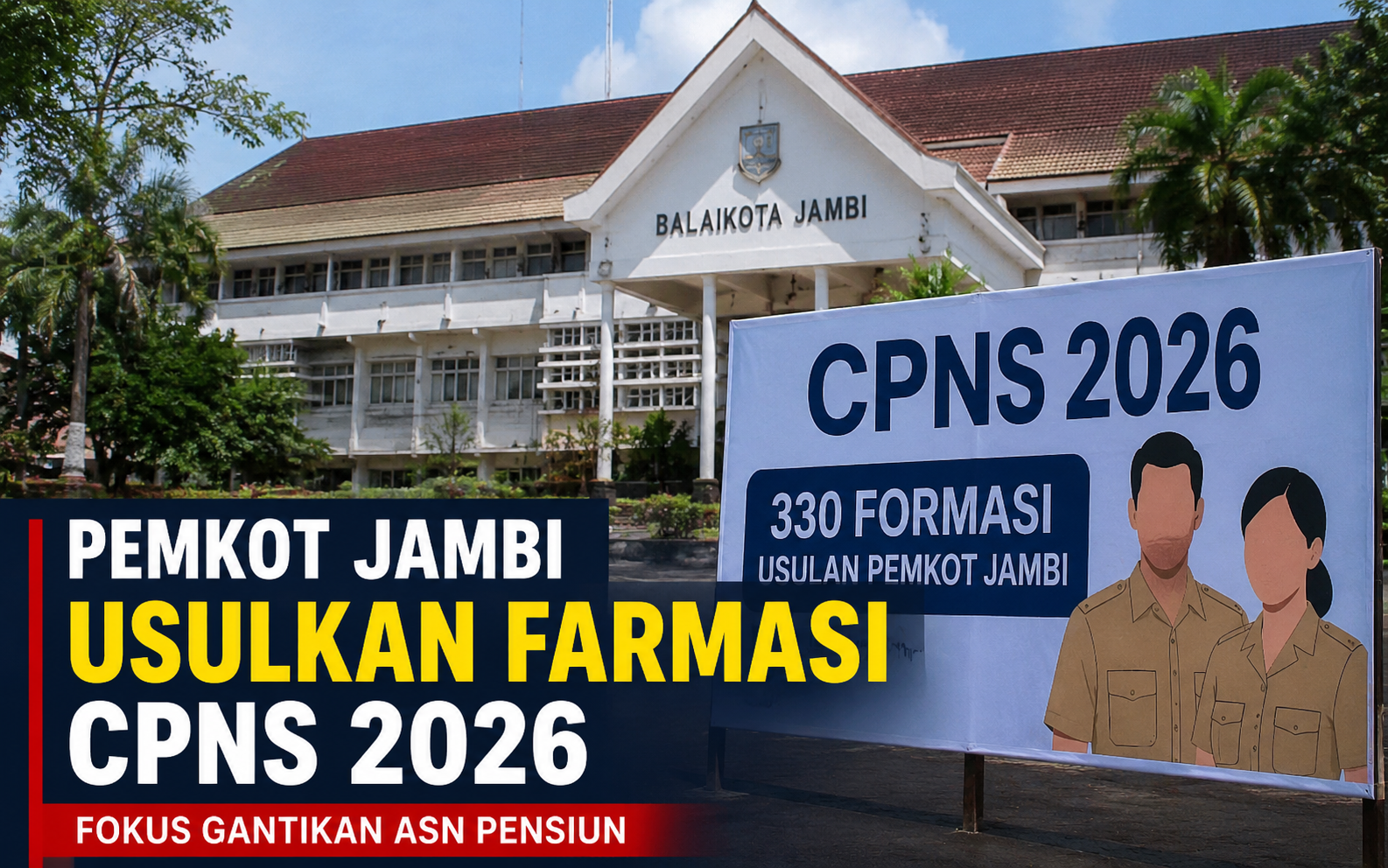 Pemkot Jambi Ajukan 330 Formasi CPNS 2026