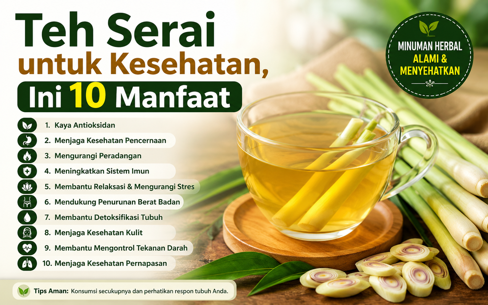Teh Serai untuk Kesehatan