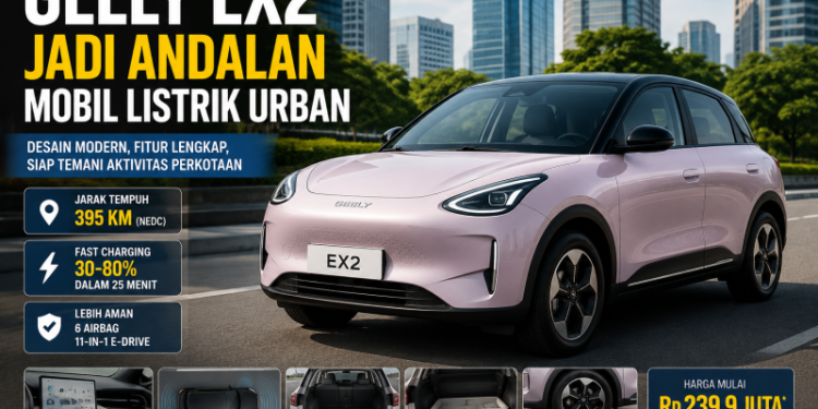 Geely EX2 Jadi Andalan Mobil Listrik Urban