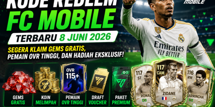 Kode Redeem FC Mobile terbaru 8 Juni 2026