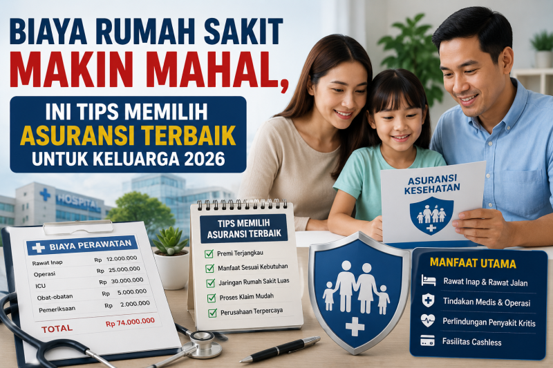 Biaya Rumah Sakit Makin Mahal, Ini Tips Memilih Asuransi Terbaik untuk Keluarga 2026