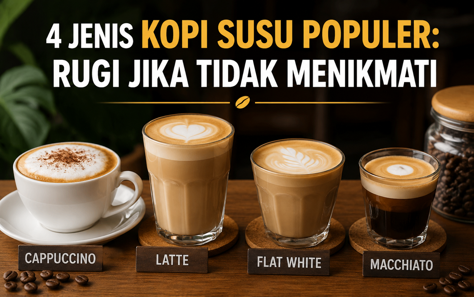4 Jenis Kopi Susu Populer: Rugi Jika Tidak Menikmati
