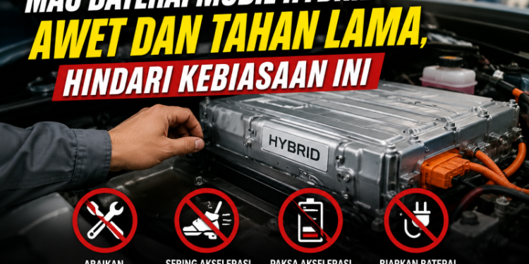 Mau Baterai Mobil Hybrid Awet dan Tahan Lama, Hindari Kebiasaan Ini