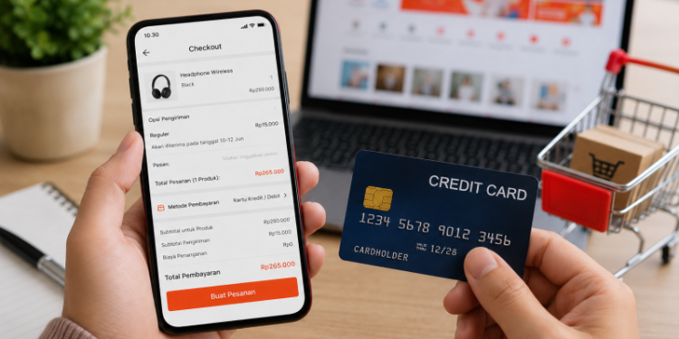 Tips Aman Belanja di Shopee Menggunakan Kartu Kredit