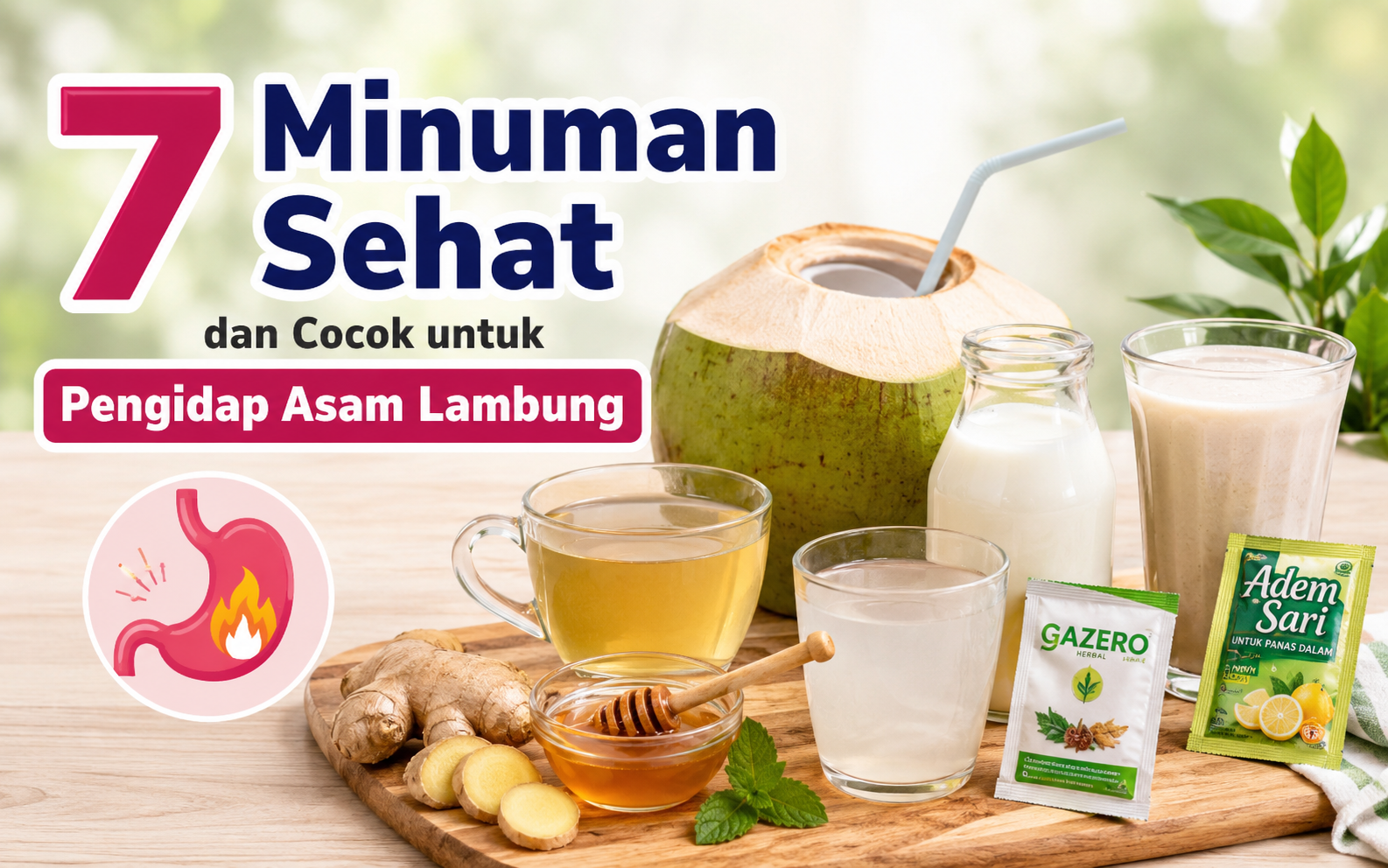 7 Minuman Sehat dan Cocok untuk Pengidap Asam Lambung