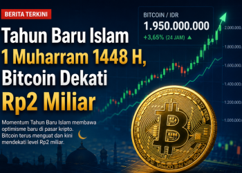 Tahun Baru Islam 1 Muharram 1448 H, Bitcoin Dekati Rp2 Miliar