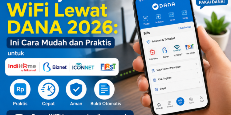 Mau Bayar WiFi Lewat DANA 2026, Ini Caranya