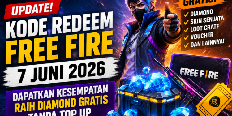 Update! Kode Redeem Free Fire 7 Juni 2026