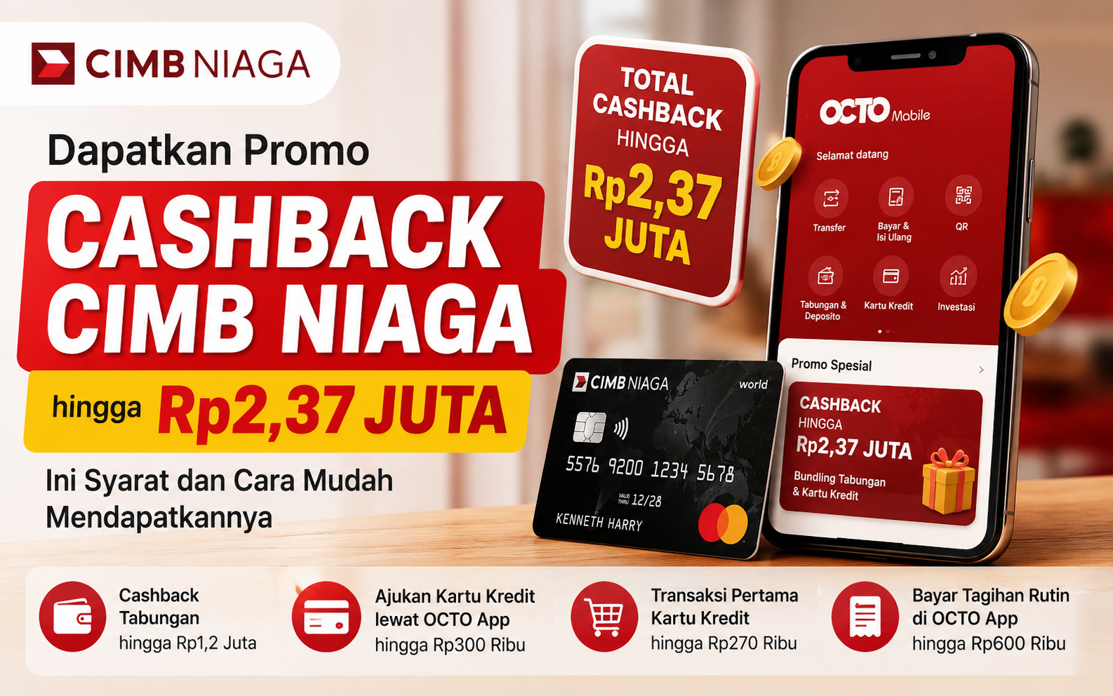 Dapatkan Promo Cashback CIMB Niaga hingga Rp2,37 Juta