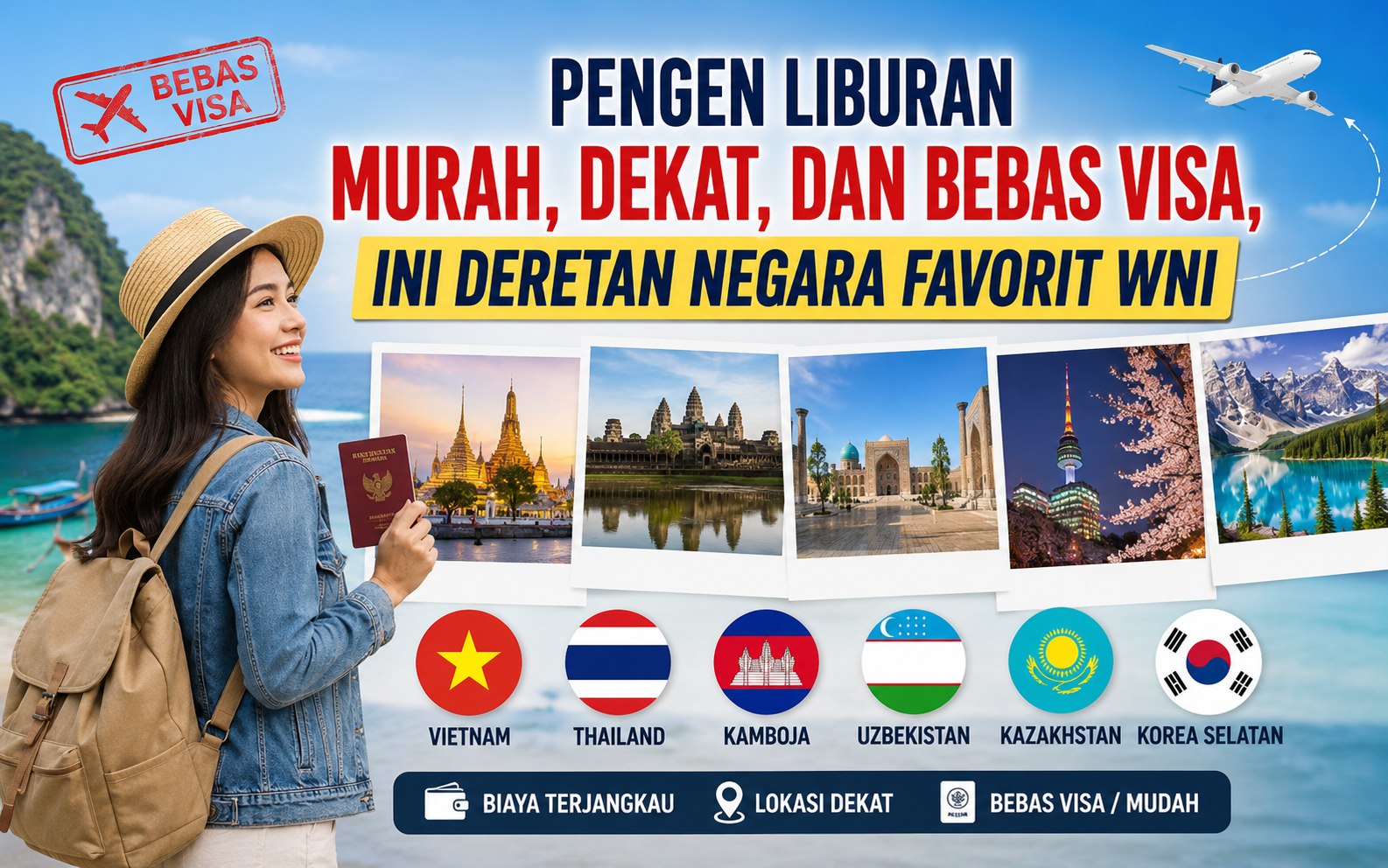 Pengen Liburan Murah, Dekat, dan Bebas Visa