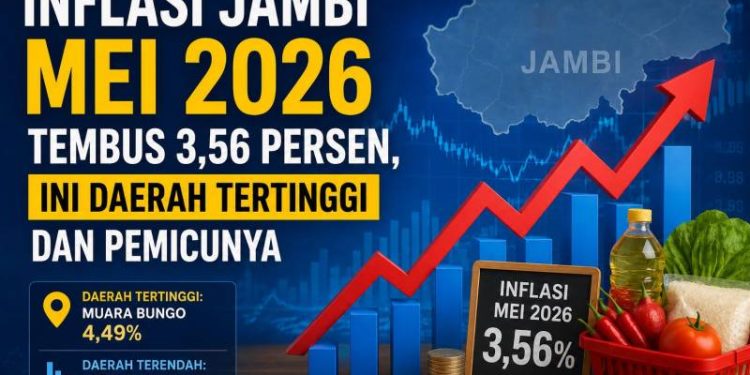 Inflasi Jambi Mei 2026 Tembus 3,56 Persen