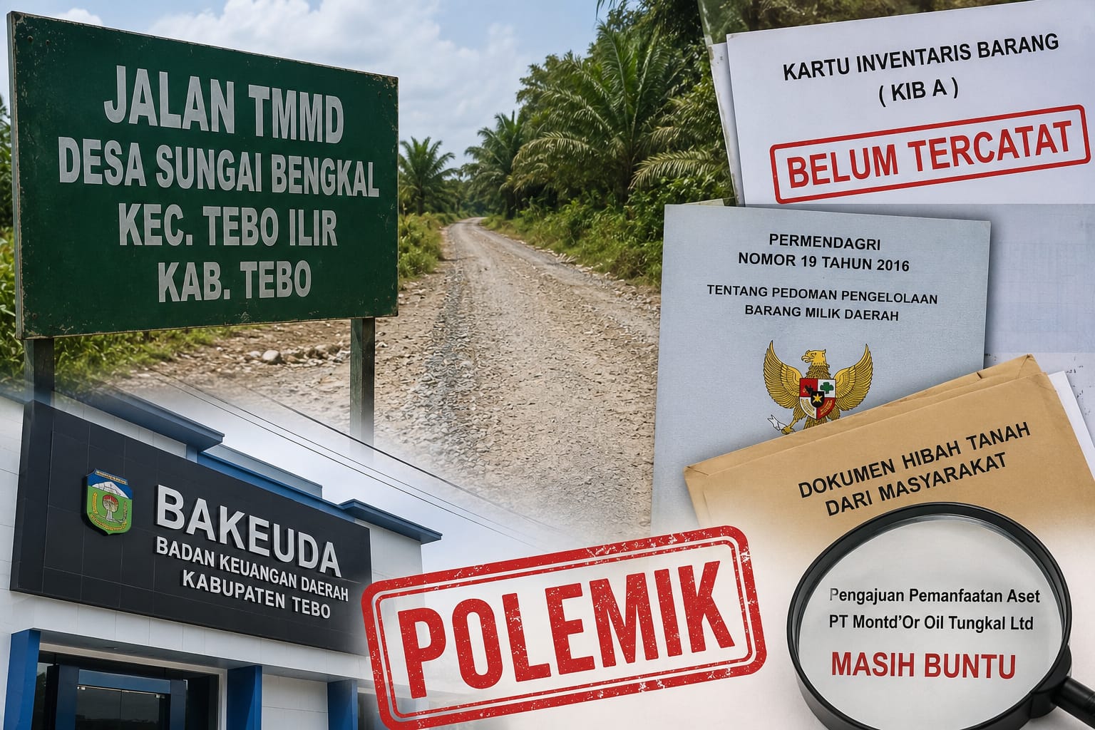 Jalan TMMD Tebo Belum Berstatus Aset Daerah