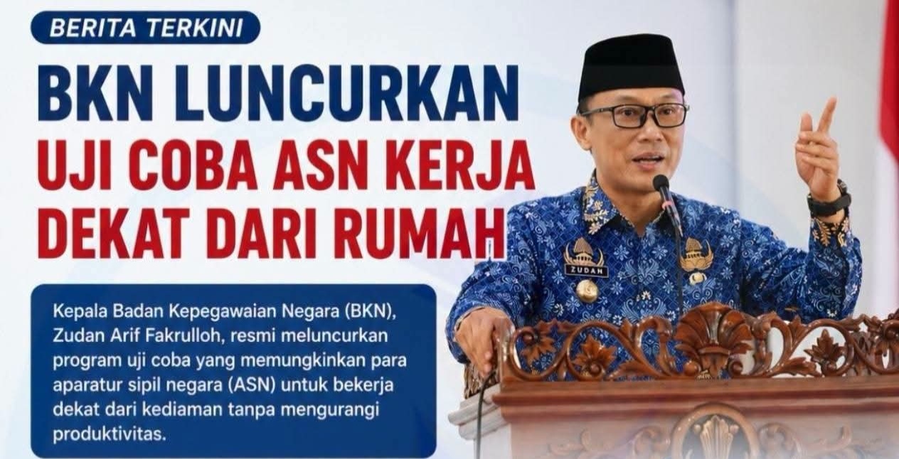 BKN Uji Coba Program ASN Bekerja Dekat dari Rumah