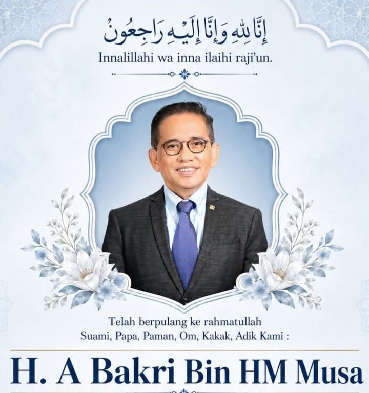 Kabar Duka! Anggota DPR RI Dapil Jambi H Bakri Tutup Usia