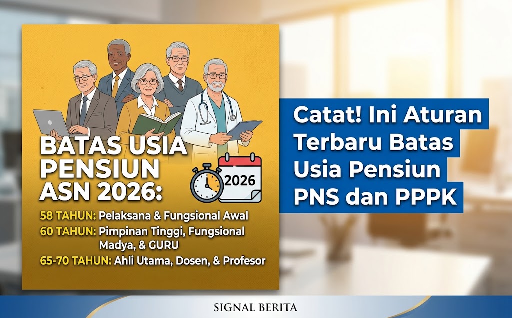 Ini Aturan Terbaru Batas Usia Pensiun PNS dan PPPK
