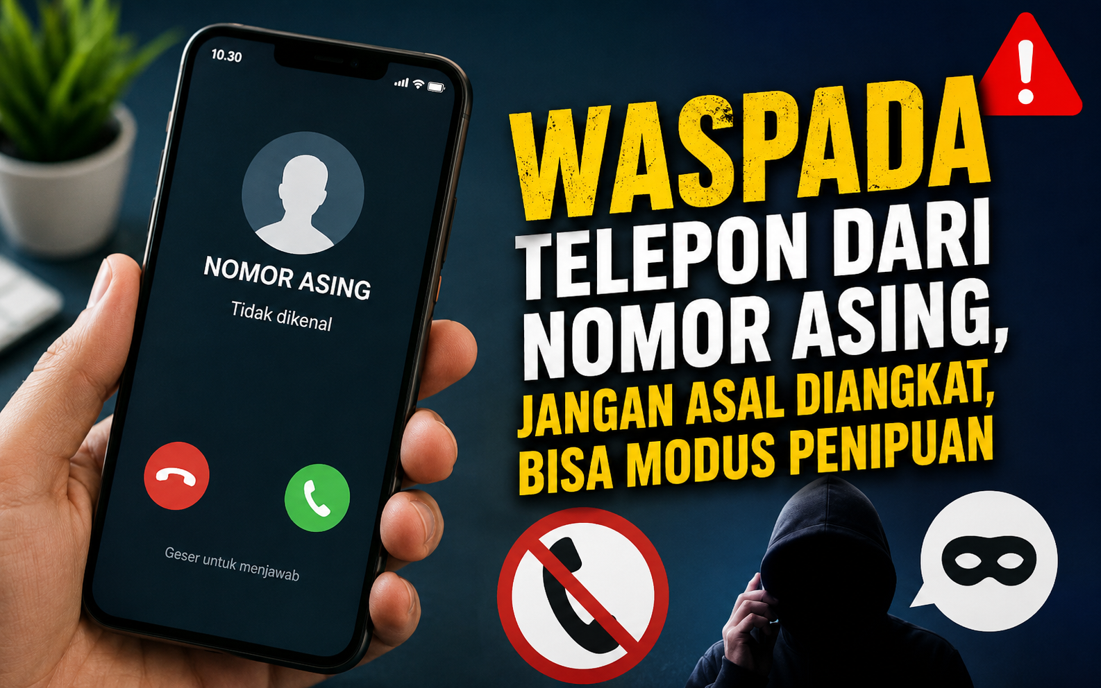 Waspada Telepon dari Nomor Asing