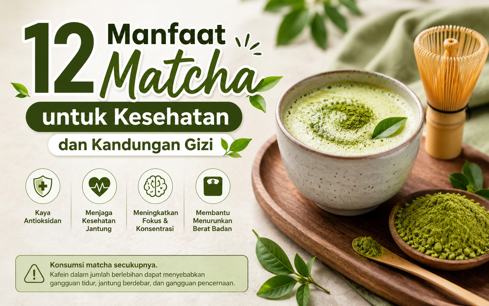 12 Manfaat Matcha yang cocok untuk Kesehatan