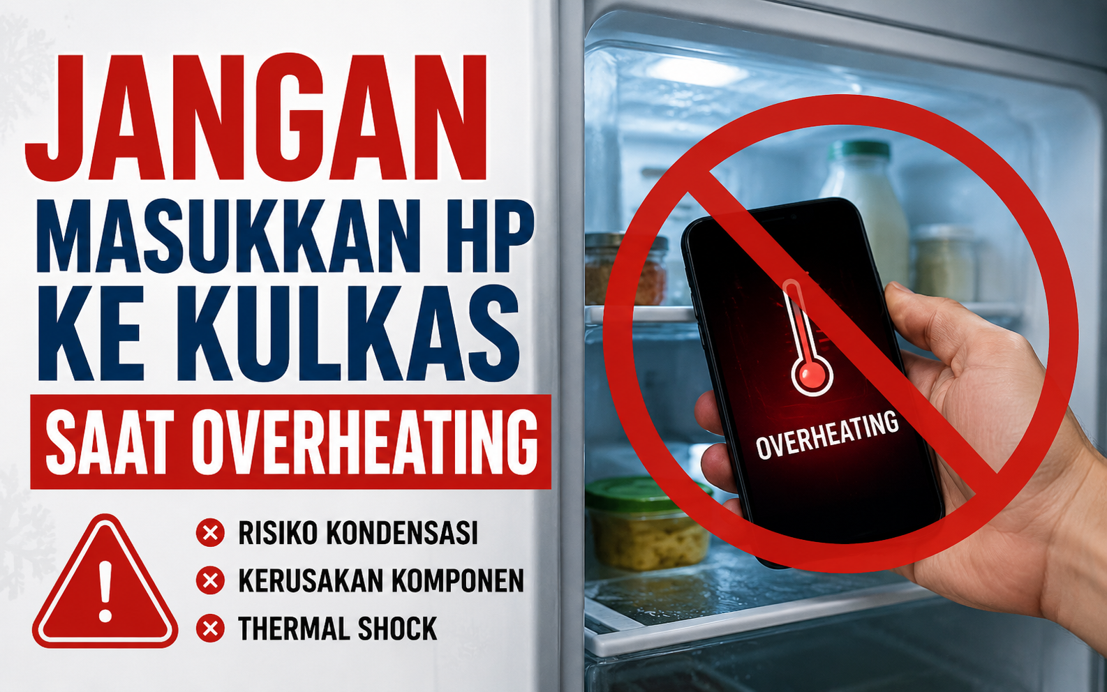 Jangan Masukkan HP ke Kulkas Saat Overheating