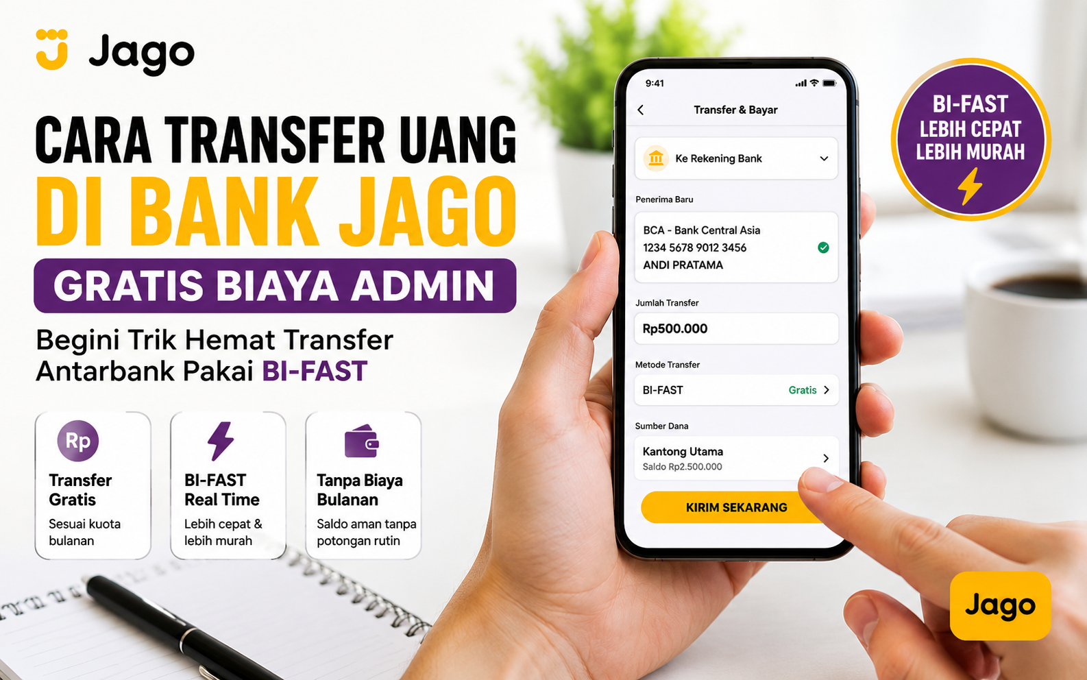 Cara Mudah dan Praktis Transfer Uang di Bank Jago