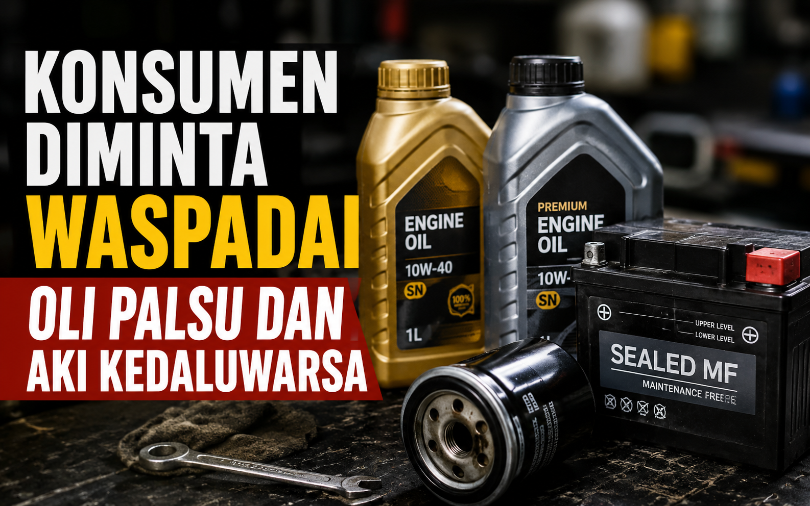Konsumen Diminta Waspadai Oli Palsu dan Aki