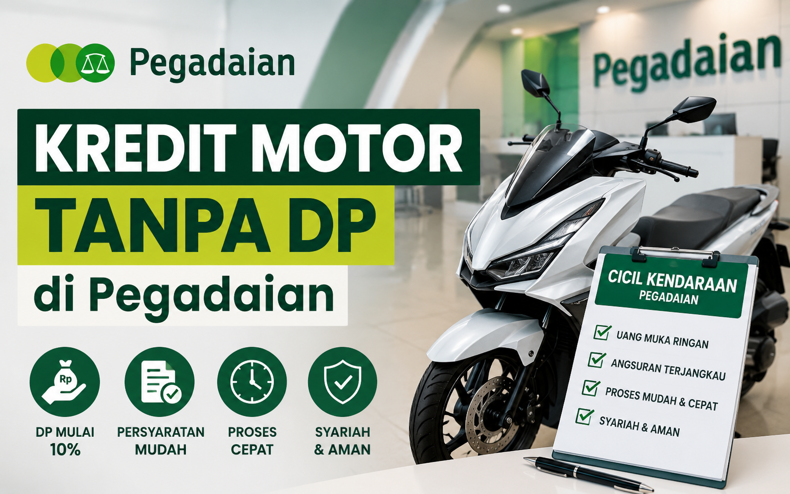 Kredit Motor Tanpa DP di Pegadaian
